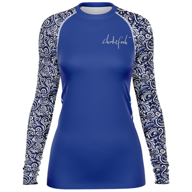 Chokefish™ Long Sleeve Rashguard Maori Woman's Shirt-007